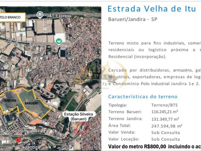 #AR1395 - Área para Venda em Barueri - SP