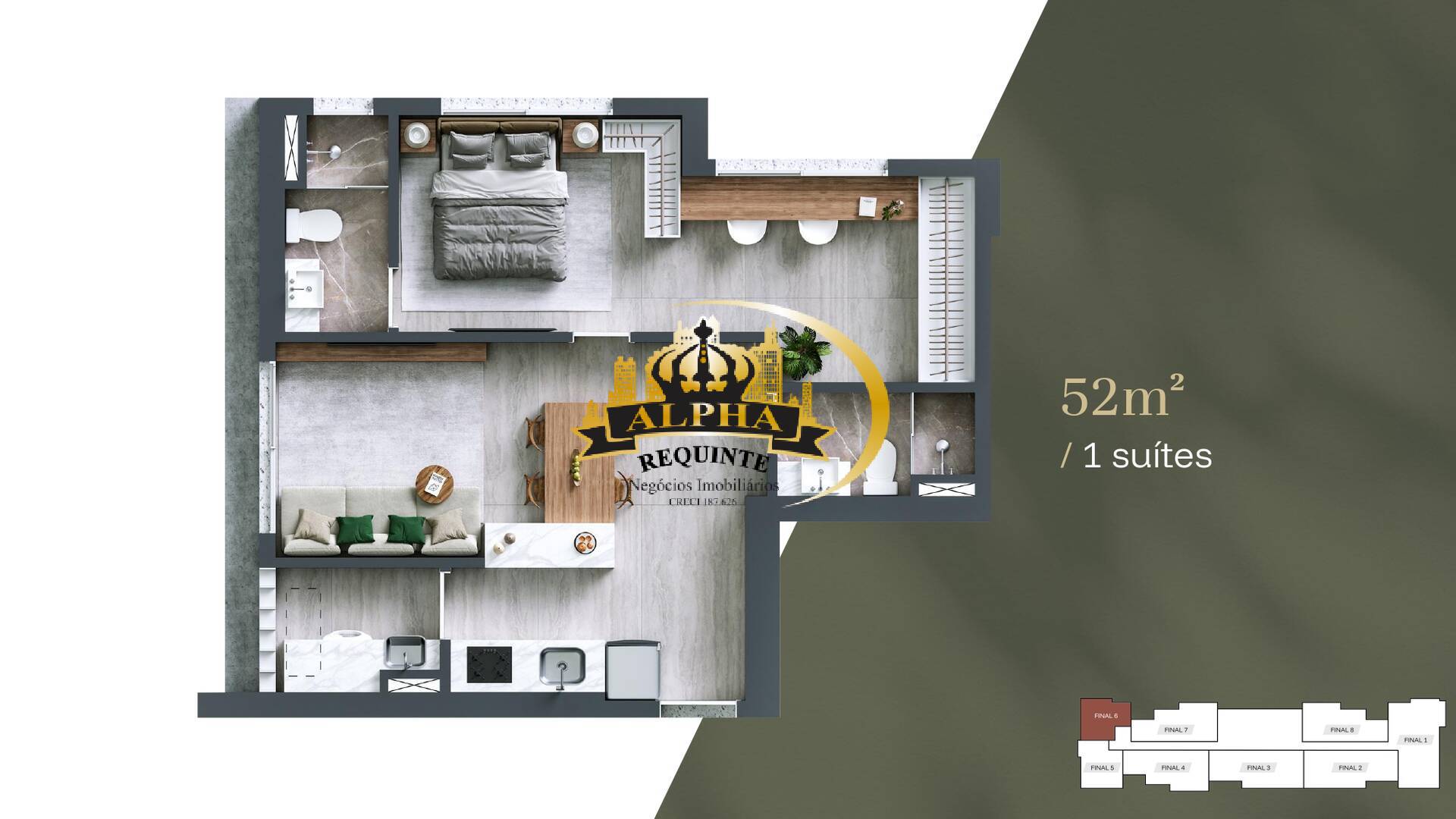 Apartamento, 2 quartos, 52 m² - Foto 7