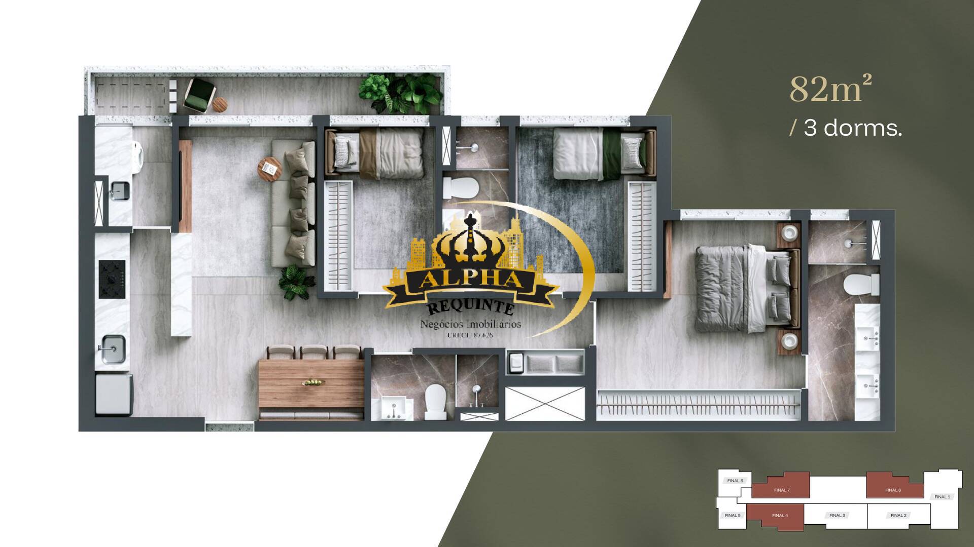 Cobertura, 3 quartos, 81 m² - Foto 12